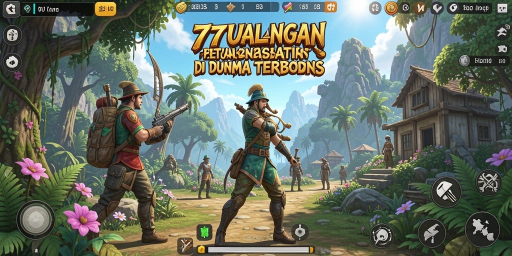 Gameplay menarik di dunia terbuka 7777W dengan eksplorasi tak terbatas.