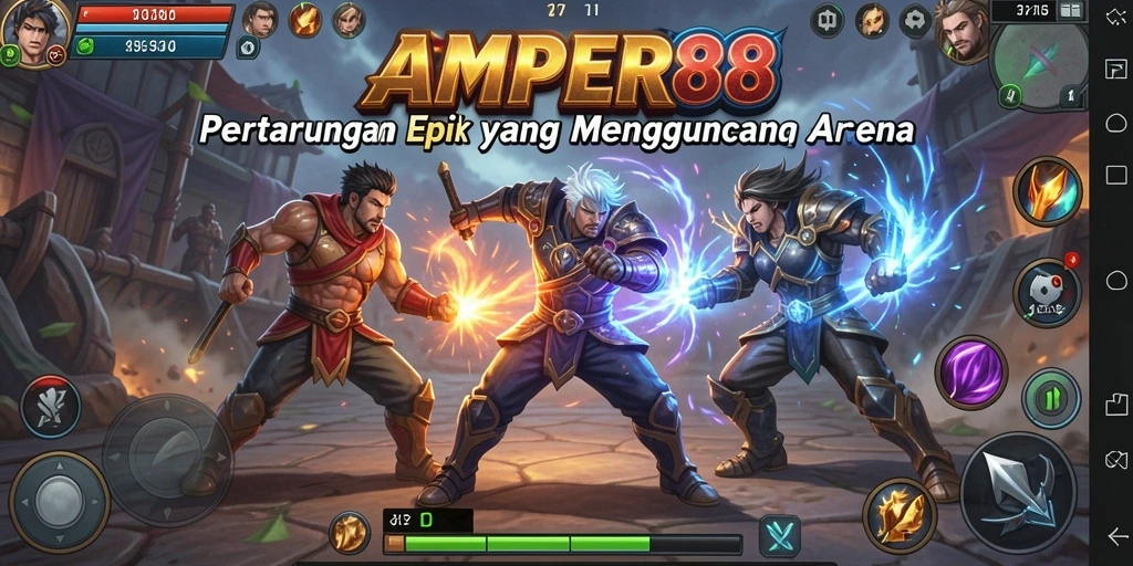 Tampilan gameplay Fighting yang intens dan memukau.