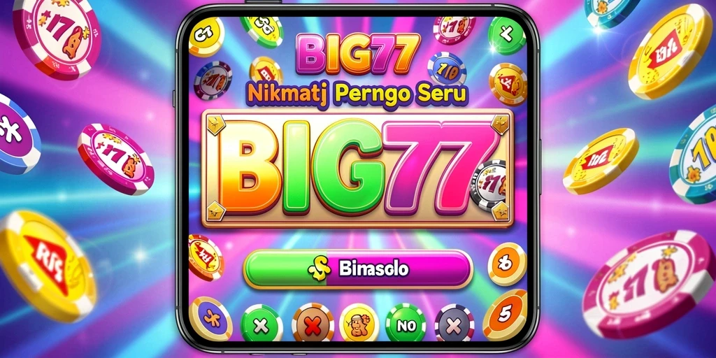 Screenshot utama menunjukkan keseruan permainan bingo di BIG77.