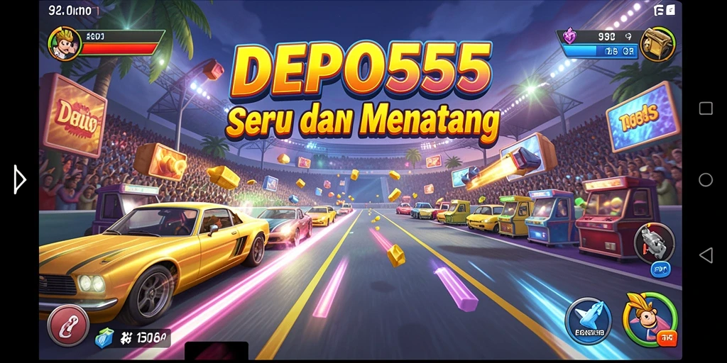 Tampilan gameplay seru dan menantang DEPO555.