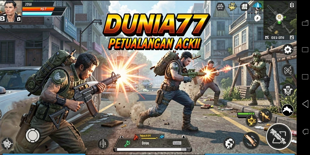 Tampilan gameplay seru dalam dunia <strong>DUNIA77</strong> yang menantang.