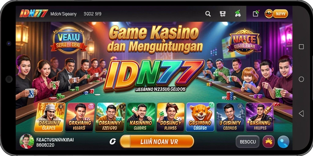 Gameplay seru dari IDN777 dengan beragam permainan Kasino.