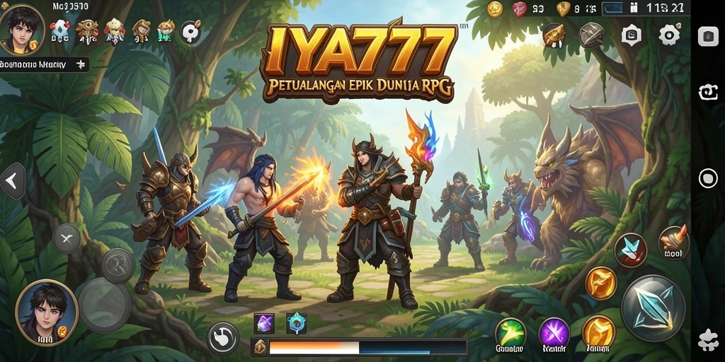 Screenshot menampilkan aksi pertarungan epik dalam IYA777.