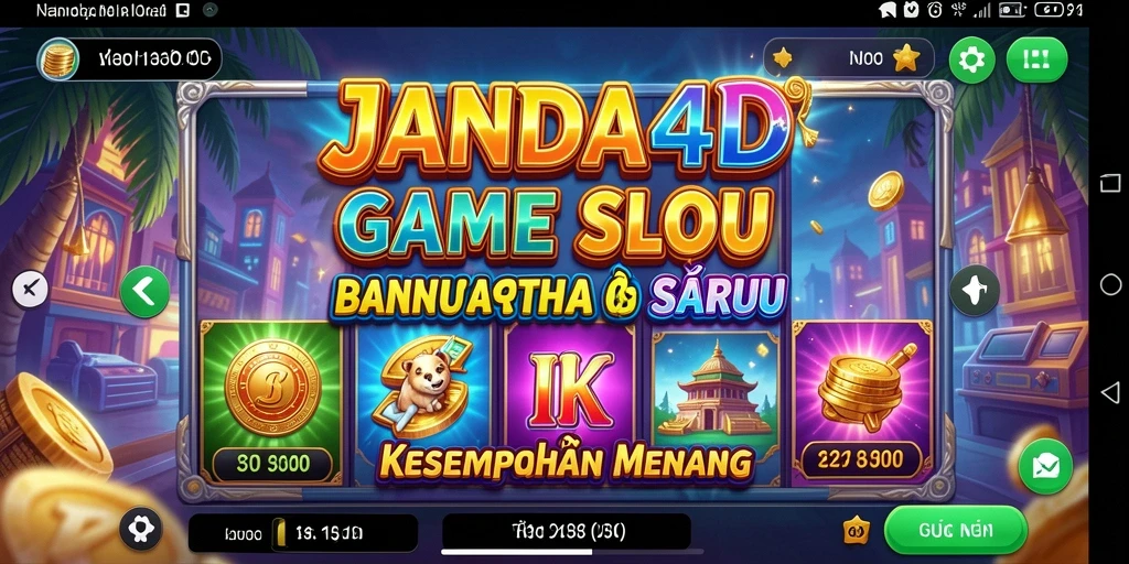 Tampilan gameplay menarik dari JANDA4D dengan banyak peluang menang.