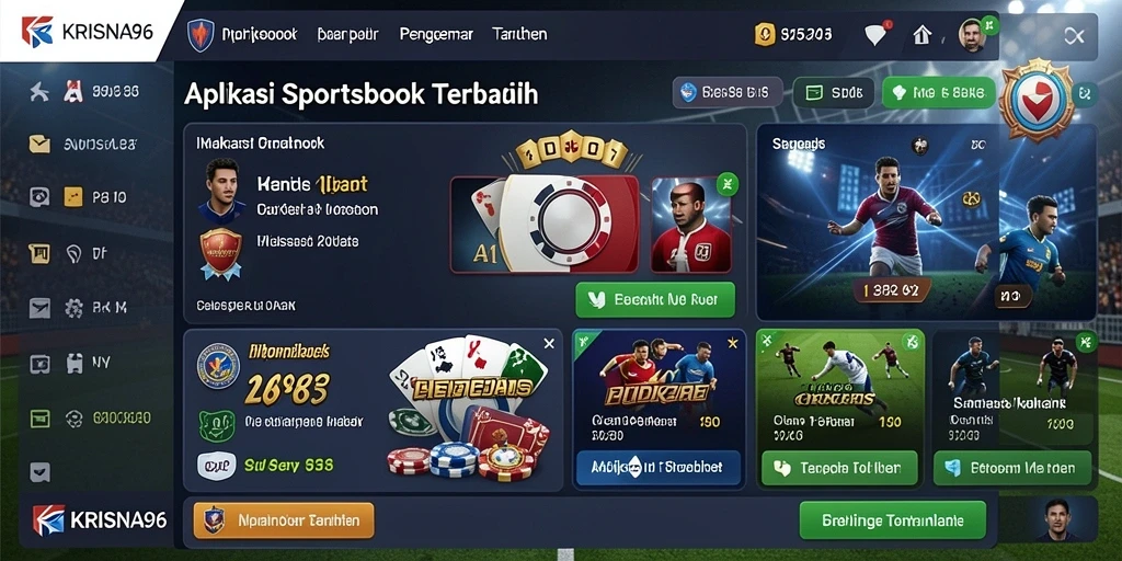 Tampilan gameplay Sportsbook yang menarik dan interaktif di KRISNA96.