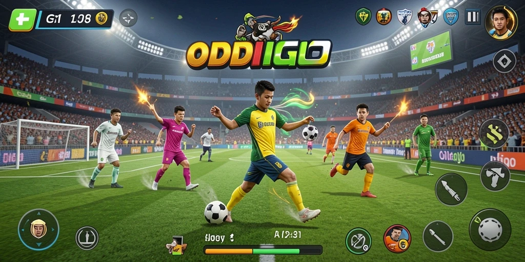 Tampilan menakjubkan dari gameplay <strong>ODDIGO</strong> dengan berbagai jenis olahraga.