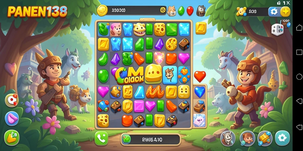 Tangkapan layar dari gameplay seru PANEN138 yang menampilkan pencocokan benda.
