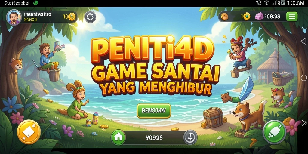 Tampilan gameplay PENITI4D yang seru dan menarik.