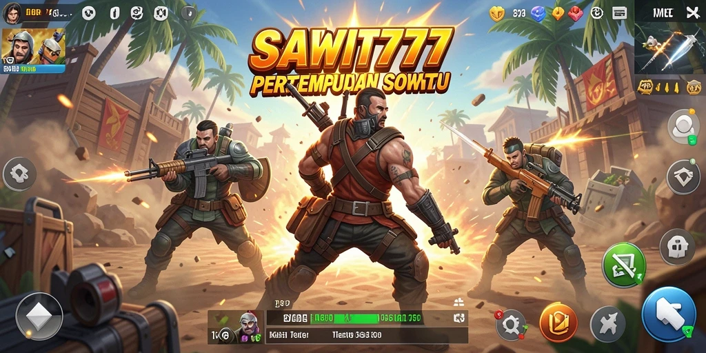 Tampilan menegangkan dari gameplay SAWIT777 dengan pertempuran epik.
