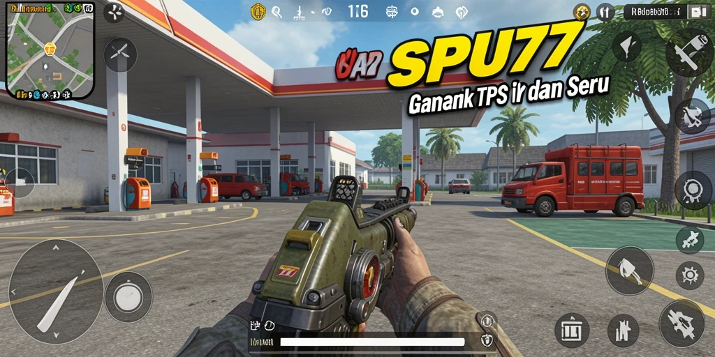 Screenshot gameplay SPBU77 yang menunjukkan aksi seru dalam game TPS.
