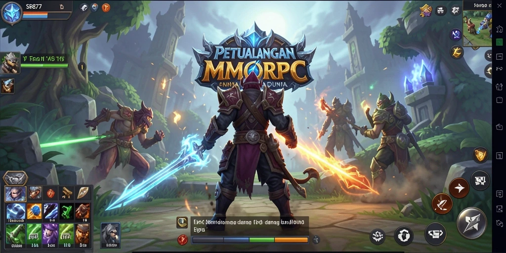 Tampilan gameplay SR877 yang menakjubkan dalam dunia MMORPG.